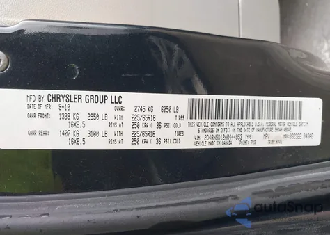 2010 Dodge Grand Caravan Sxt from USA, damaged, VIN 2D4RN5D12AR444953